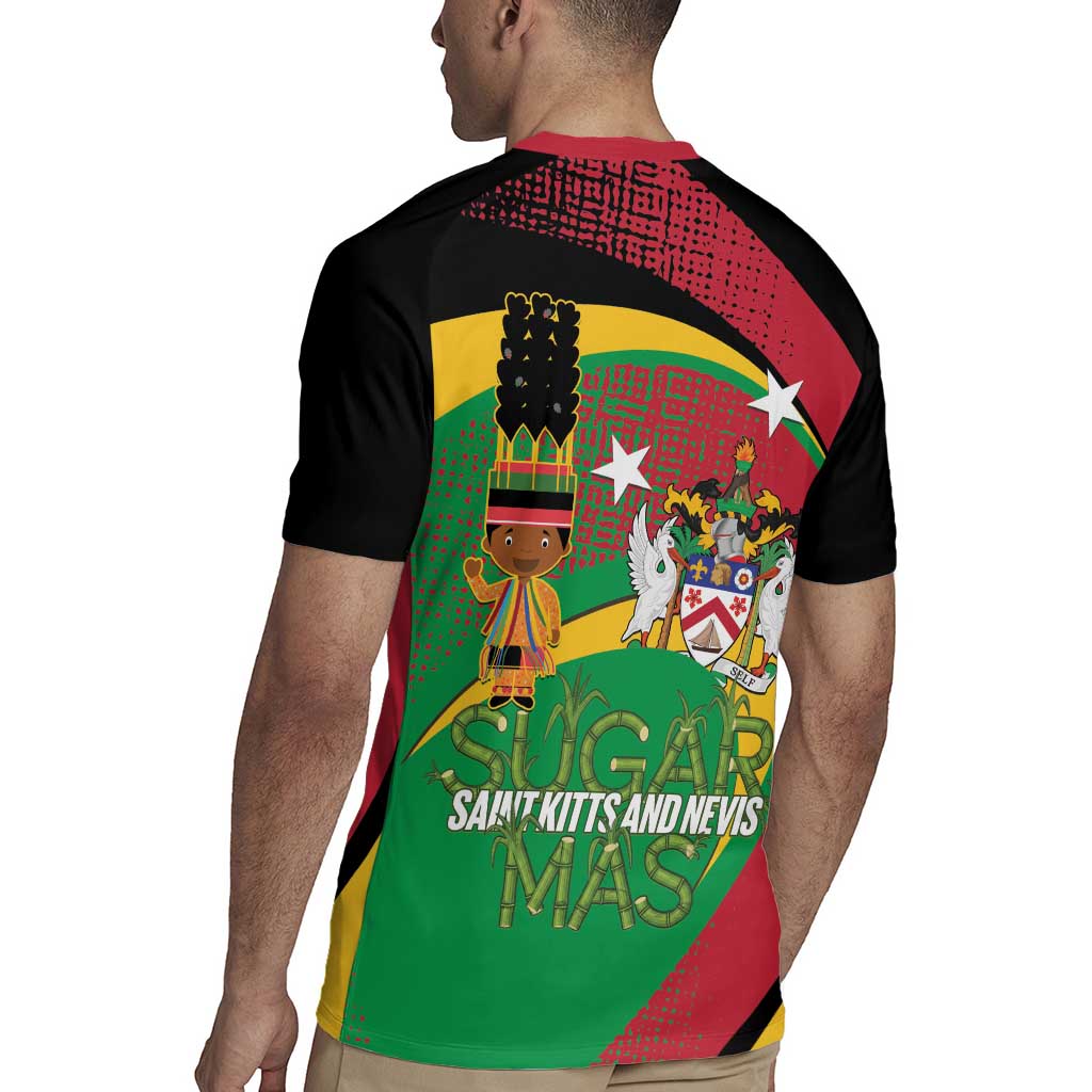St Kitts and Nevis Sugar Mas Rugby Jersey Caribbean Masquerade Flag Color - Wonder Print Shop