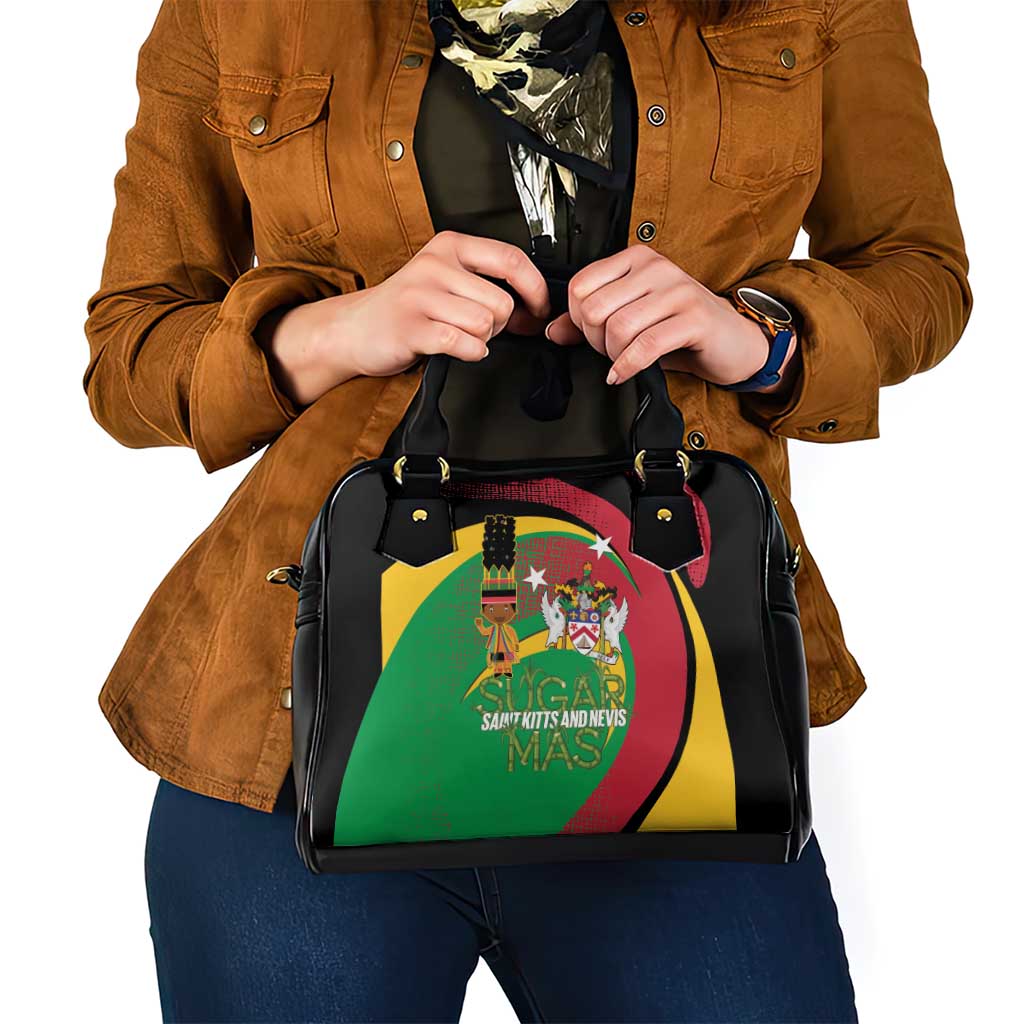 St Kitts and Nevis Sugar Mas Shoulder Handbag Caribbean Masquerade Flag Color - Wonder Print Shop