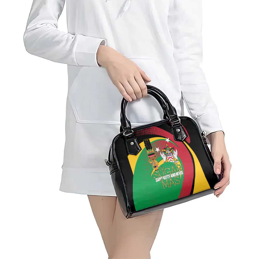 St Kitts and Nevis Sugar Mas Shoulder Handbag Caribbean Masquerade Flag Color - Wonder Print Shop