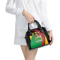 St Kitts and Nevis Sugar Mas Shoulder Handbag Caribbean Masquerade Flag Color - Wonder Print Shop