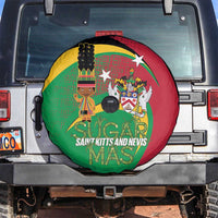 St Kitts and Nevis Sugar Mas Spare Tire Cover Caribbean Masquerade Flag Color - Wonder Print Shop