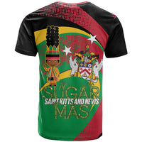 St Kitts and Nevis Sugar Mas T Shirt Caribbean Masquerade Flag Color - Wonder Print Shop