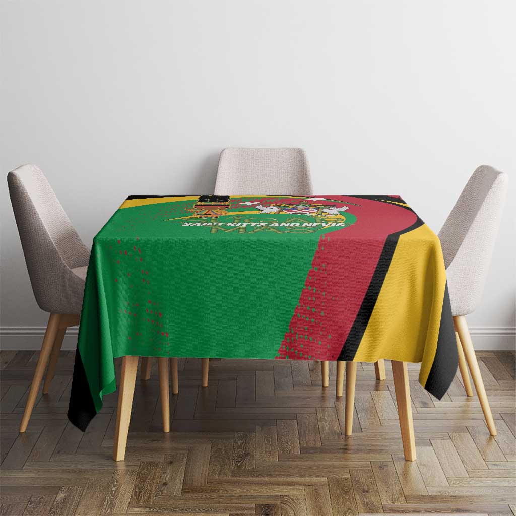 St Kitts and Nevis Sugar Mas Tablecloth Caribbean Masquerade Flag Color - Wonder Print Shop