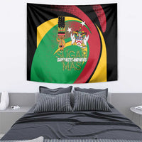 St Kitts and Nevis Sugar Mas Tapestry Caribbean Masquerade Flag Color - Wonder Print Shop