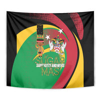 St Kitts and Nevis Sugar Mas Tapestry Caribbean Masquerade Flag Color - Wonder Print Shop