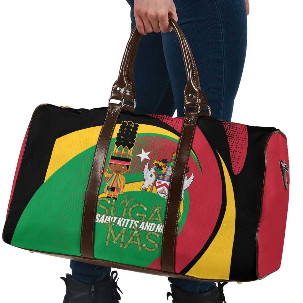 St Kitts and Nevis Sugar Mas Travel Bag Caribbean Masquerade Flag Color - Wonder Print Shop