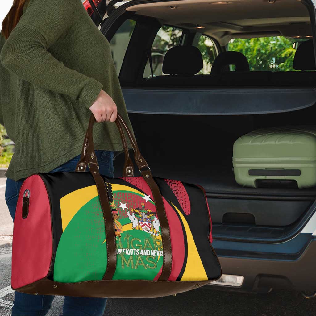 St Kitts and Nevis Sugar Mas Travel Bag Caribbean Masquerade Flag Color - Wonder Print Shop