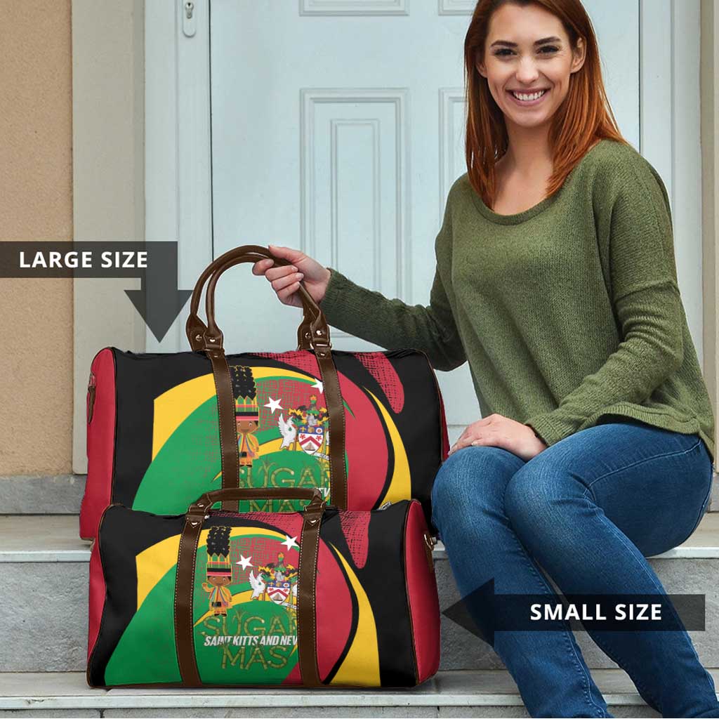 St Kitts and Nevis Sugar Mas Travel Bag Caribbean Masquerade Flag Color - Wonder Print Shop
