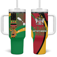 St Kitts and Nevis Sugar Mas Tumbler With Handle Caribbean Masquerade Flag Color - Wonder Print Shop