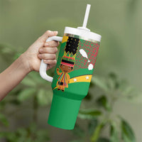 St Kitts and Nevis Sugar Mas Tumbler With Handle Caribbean Masquerade Flag Color - Wonder Print Shop
