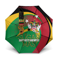 St Kitts and Nevis Sugar Mas Umbrella Caribbean Masquerade Flag Color - Wonder Print Shop