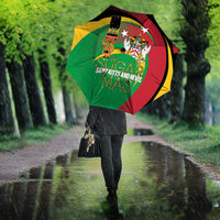 St Kitts and Nevis Sugar Mas Umbrella Caribbean Masquerade Flag Color - Wonder Print Shop