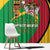 St Kitts and Nevis Sugar Mas Window Curtain Caribbean Masquerade Flag Color - Wonder Print Shop