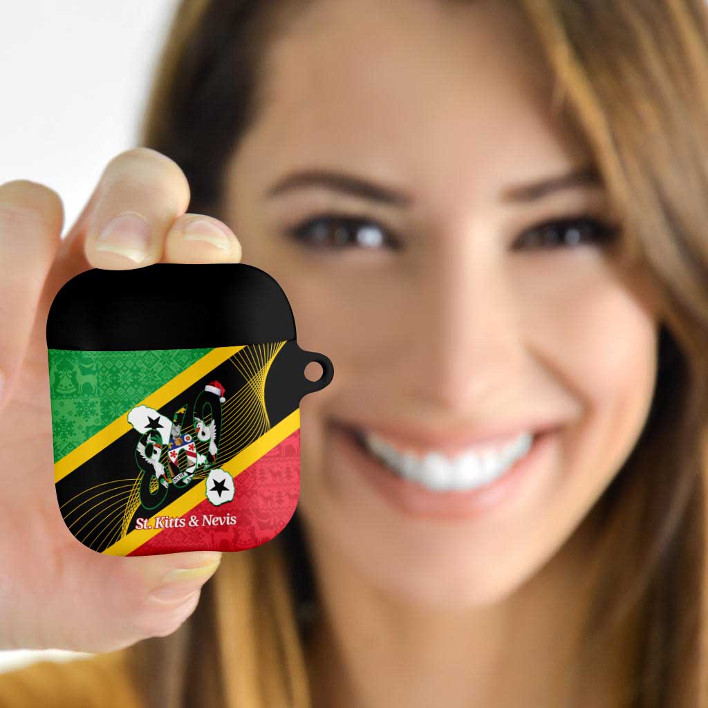 St Kitts and Nevis Christmas AirPods Case 869 Proud With Map - Wonder Print Shop