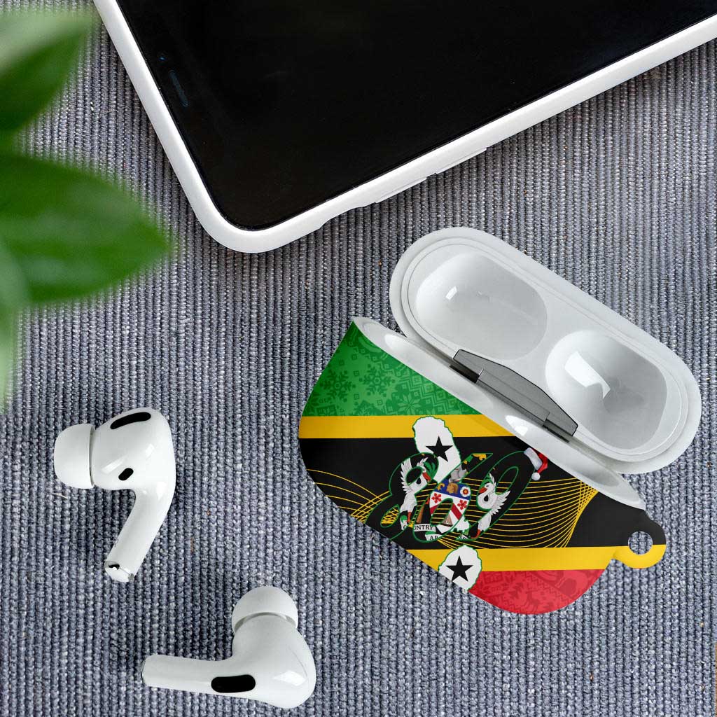 St Kitts and Nevis Christmas AirPods Case 869 Proud With Map - Wonder Print Shop