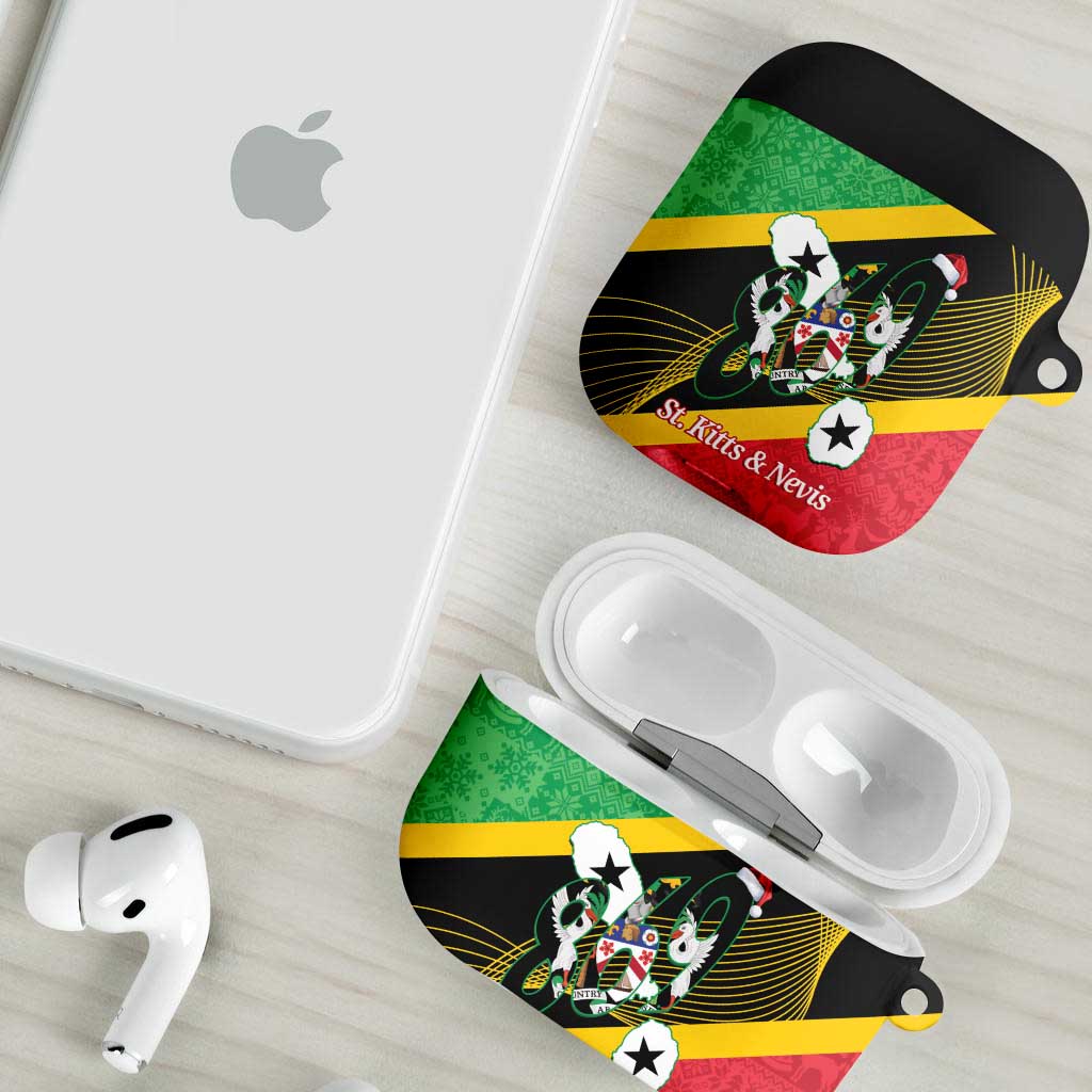 St Kitts and Nevis Christmas AirPods Case 869 Proud With Map - Wonder Print Shop