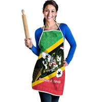 St Kitts and Nevis Christmas Apron 869 Proud With Map - Wonder Print Shop
