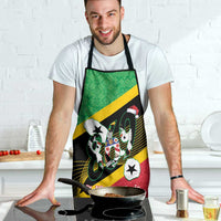 St Kitts and Nevis Christmas Apron 869 Proud With Map - Wonder Print Shop