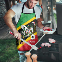 St Kitts and Nevis Christmas Apron 869 Proud With Map - Wonder Print Shop