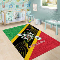 St Kitts and Nevis Christmas Area Rug 869 Proud With Map - Wonder Print Shop