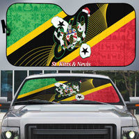 St Kitts and Nevis Christmas Auto Sun Shade 869 Proud With Map - Wonder Print Shop