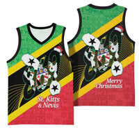 St Kitts and Nevis Christmas Basketball Jersey 869 Proud With Map - Wonder Print Shop