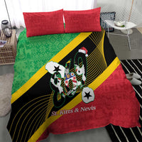 St Kitts and Nevis Christmas Bedding Set 869 Proud With Map - Wonder Print Shop