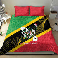 St Kitts and Nevis Christmas Bedding Set 869 Proud With Map - Wonder Print Shop