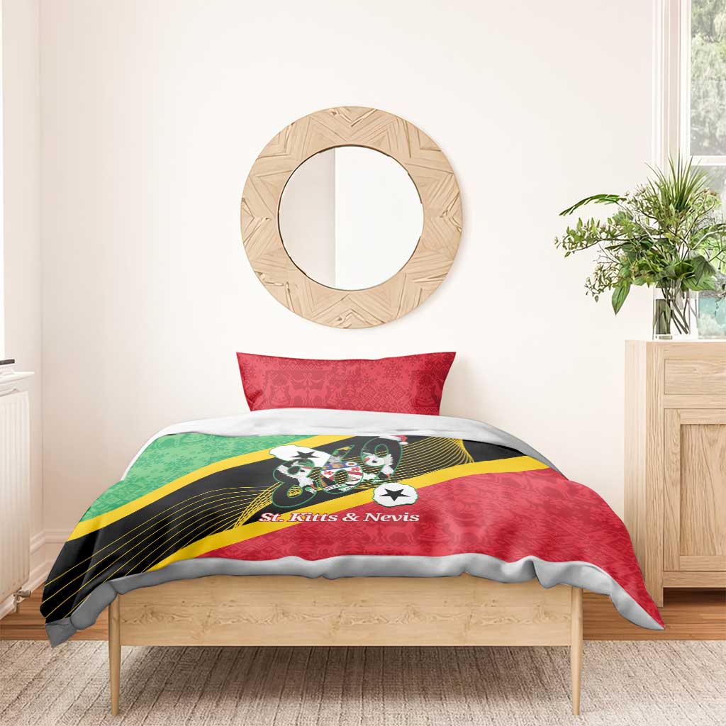 St Kitts and Nevis Christmas Bedding Set 869 Proud With Map - Wonder Print Shop