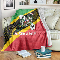 St Kitts and Nevis Christmas Blanket 869 Proud With Map - Wonder Print Shop