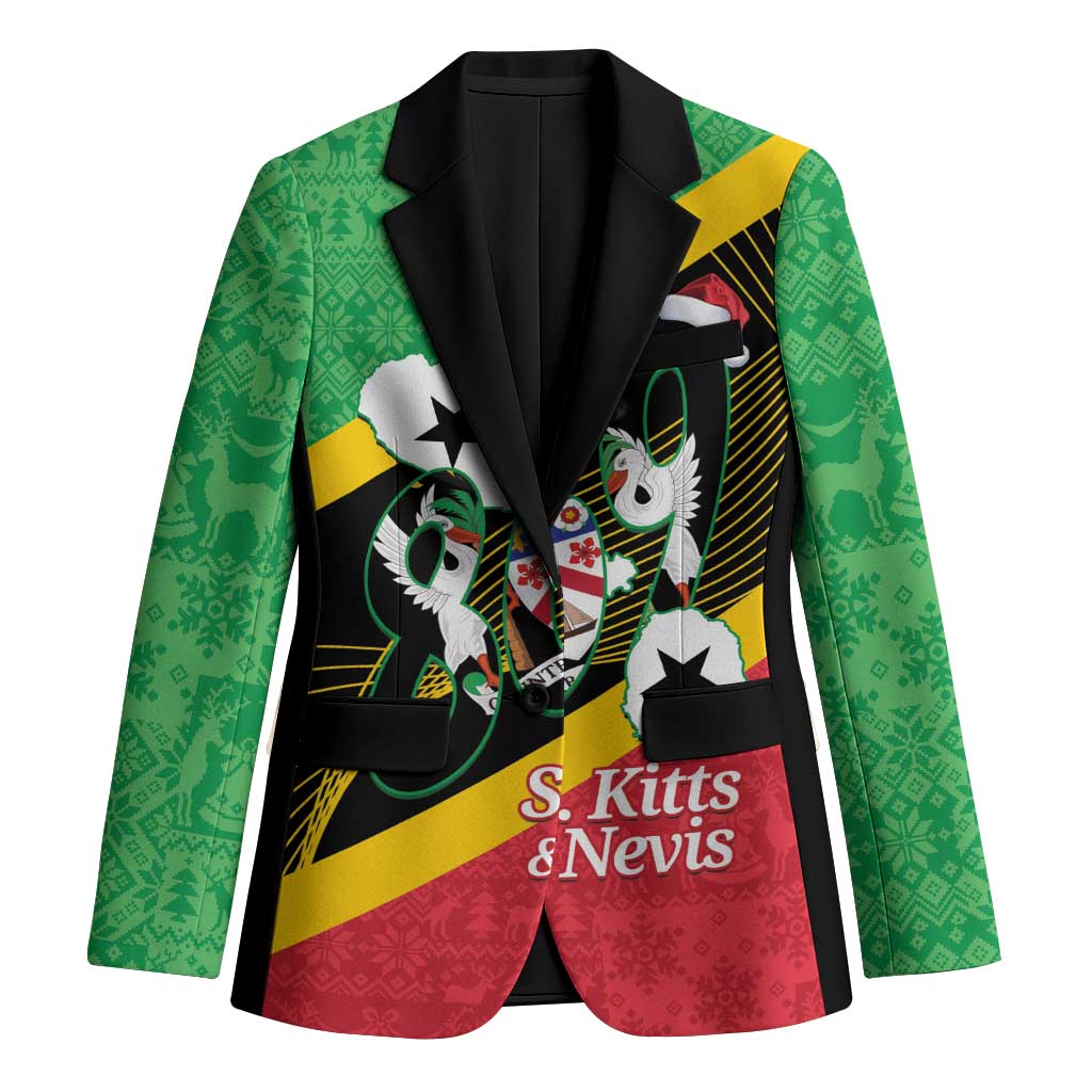 St Kitts and Nevis Christmas Blazer 869 Proud With Map - Wonder Print Shop