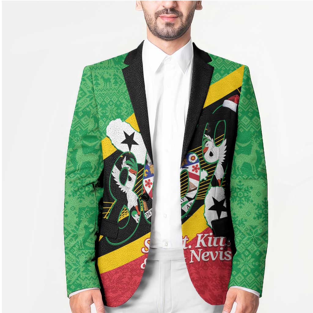 St Kitts and Nevis Christmas Blazer 869 Proud With Map - Wonder Print Shop
