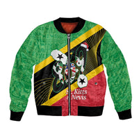 St Kitts and Nevis Christmas Bomber Jacket 869 Proud With Map - Wonder Print Shop