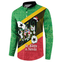 St Kitts and Nevis Christmas Button Sweatshirt 869 Proud With Map - Wonder Print Shop
