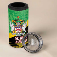St Kitts and Nevis Christmas 4 in 1 Can Cooler Tumbler 869 Proud With Map - Wonder Print Shop