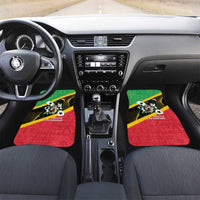 St Kitts and Nevis Christmas Car Mats 869 Proud With Map - Wonder Print Shop
