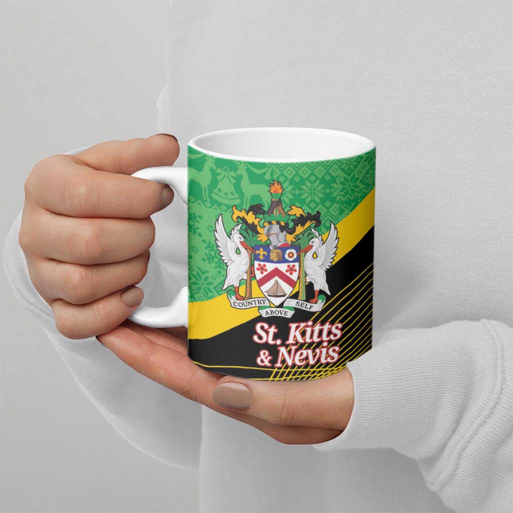 St Kitts and Nevis Christmas Ceramic Mug 869 Proud With Map - Wonder Print Shop