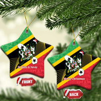 St Kitts and Nevis Christmas Ceramic Ornament 869 Proud With Map - Wonder Print Shop