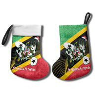 St Kitts and Nevis Christmas Stocking 869 Proud With Map - Wonder Print Shop