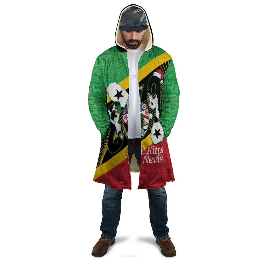 St Kitts and Nevis Christmas Cloak 869 Proud With Map - Wonder Print Shop