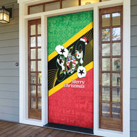 St Kitts and Nevis Christmas Door Cover 869 Proud With Map - Wonder Print Shop