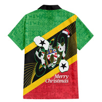 St Kitts and Nevis Christmas Family Matching Mermaid Dress and Hawaiian Shirt 869 Proud With Map - Wonder Print Shop