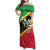 St Kitts and Nevis Christmas Family Matching Off Shoulder Maxi Dress and Hawaiian Shirt 869 Proud With Map - Wonder Print Shop
