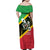 St Kitts and Nevis Christmas Family Matching Off Shoulder Maxi Dress and Hawaiian Shirt 869 Proud With Map - Wonder Print Shop