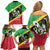 St Kitts and Nevis Christmas Family Matching Off Shoulder Short Dress and Hawaiian Shirt 869 Proud With Map - Wonder Print Shop