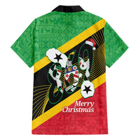 St Kitts and Nevis Christmas Family Matching Off Shoulder Short Dress and Hawaiian Shirt 869 Proud With Map - Wonder Print Shop