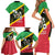 St Kitts and Nevis Christmas Family Matching Short Sleeve Bodycon Dress and Hawaiian Shirt 869 Proud With Map - Wonder Print Shop