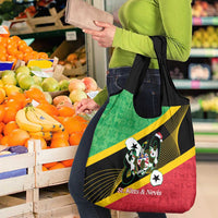 St Kitts and Nevis Christmas Grocery Bag 869 Proud With Map - Wonder Print Shop