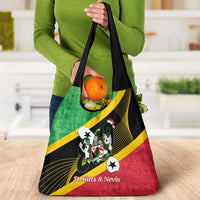 St Kitts and Nevis Christmas Grocery Bag 869 Proud With Map - Wonder Print Shop