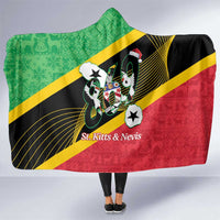 St Kitts and Nevis Christmas Hooded Blanket 869 Proud With Map - Wonder Print Shop